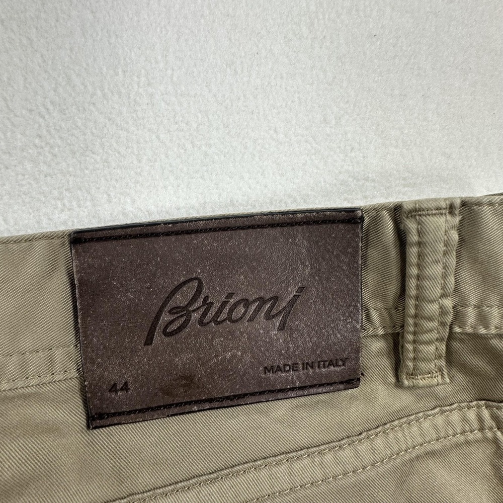 Brioni Chamonix Comfort Fit Pants Mens 44 Beige Made in Italy Luxury Trousers - Picture 4 of 14